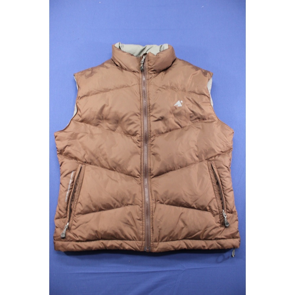 Eastern Mountain Outdoors Goose Down Puffer Vest Brown‎ Size Medium Womens